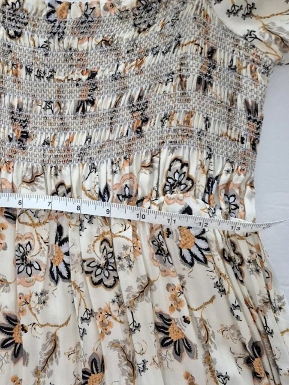Free People Sweet Escape Maxi Dress Ivory Combo Size L NWT - Picture 12 of 16